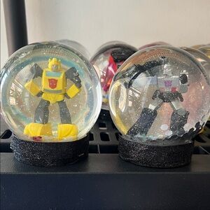 Transformers Snow Globe Set - Bumblebee and Megatron